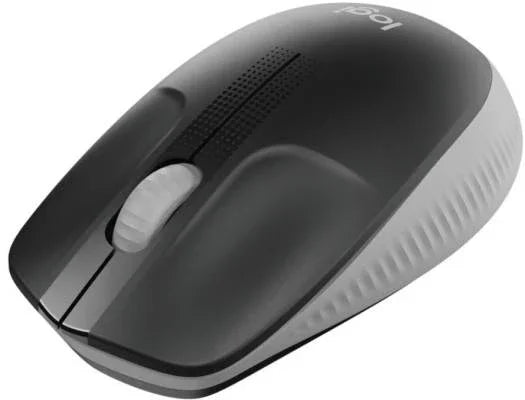 Logitech M190 Wireless Mouse, Full Size Ambidextrous Curve Design, 18-Month Battery with Power Saving Mode, Precise Cursor Control & Scrolling, Wide Scroll Wheel, Thumb Grips, Mid Grey | 910-005906 - eBuy UAE